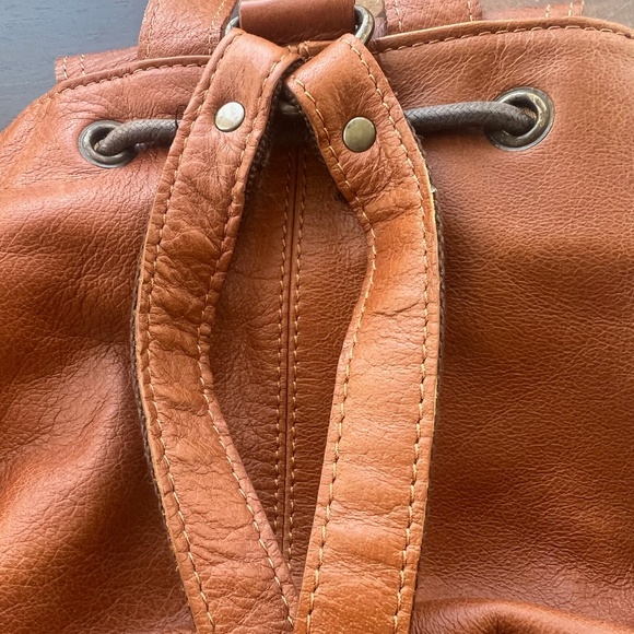 Paul Marius Leather Backpack, Lebaroudeur, Light Brown main image 5